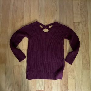 Maroon Knit Sweater